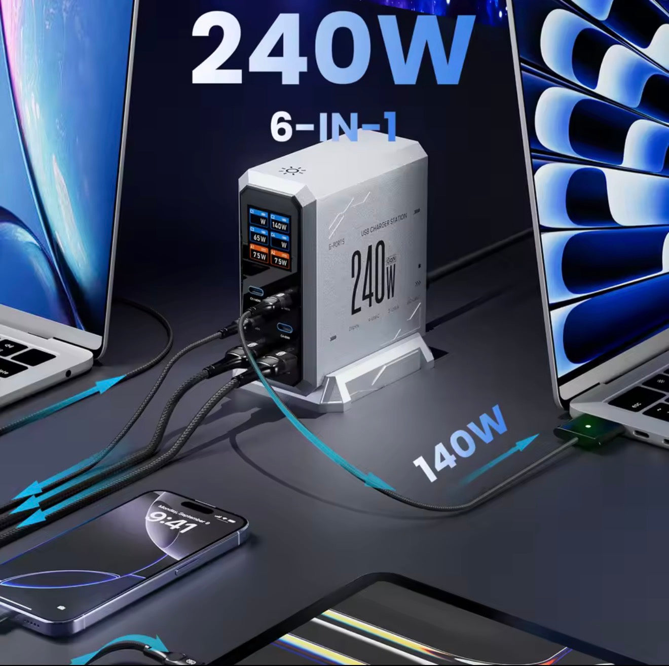 ANODE 240w Titan Hub™ (USB/USB-C)