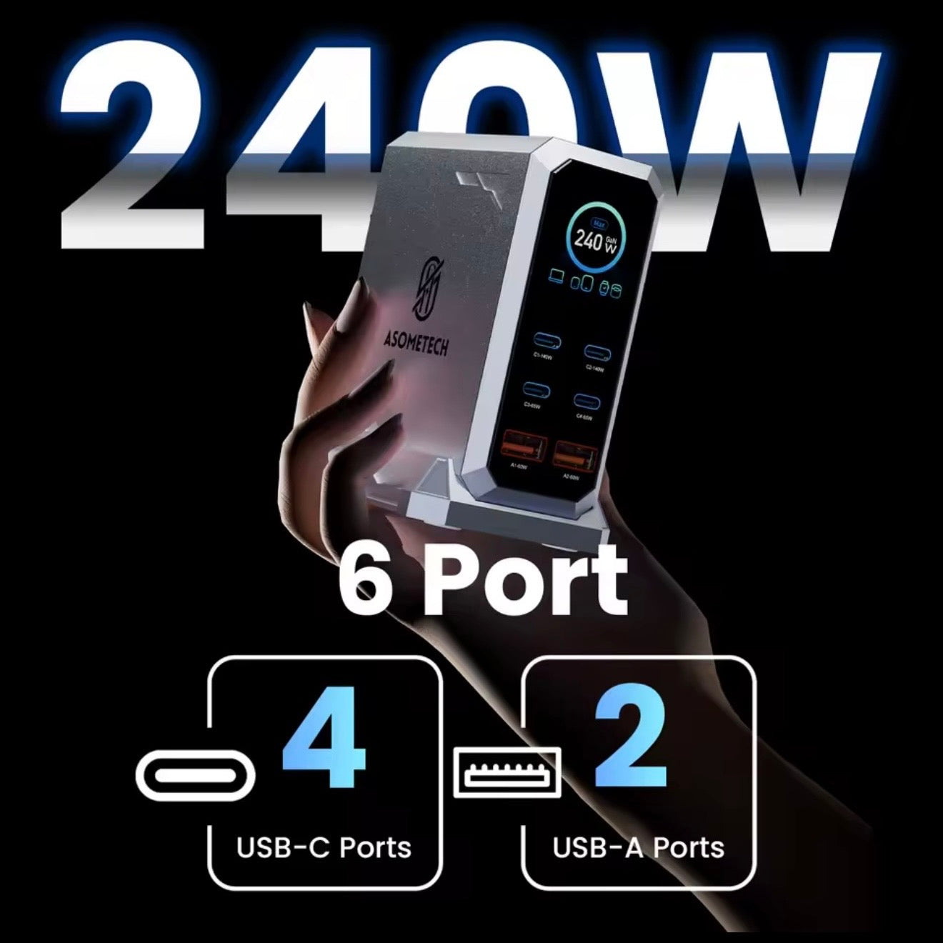 ANODE 240w Titan Hub™ (USB/USB-C)
