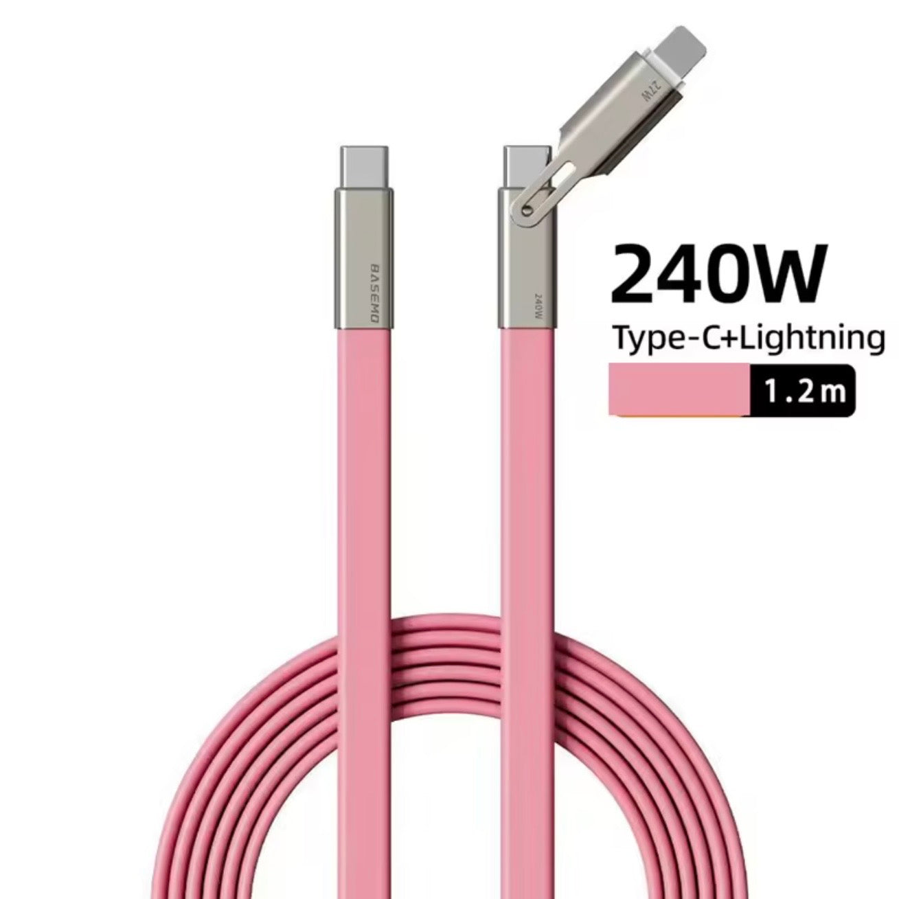 fast charging USB-C cable with phone stand compatible iPhone Samsung Galaxy
