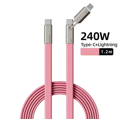fast charging USB-C cable with phone stand compatible iPhone Samsung Galaxy
