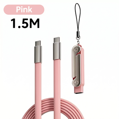 Pink USB-C Phone charger for iPhone and Samsung