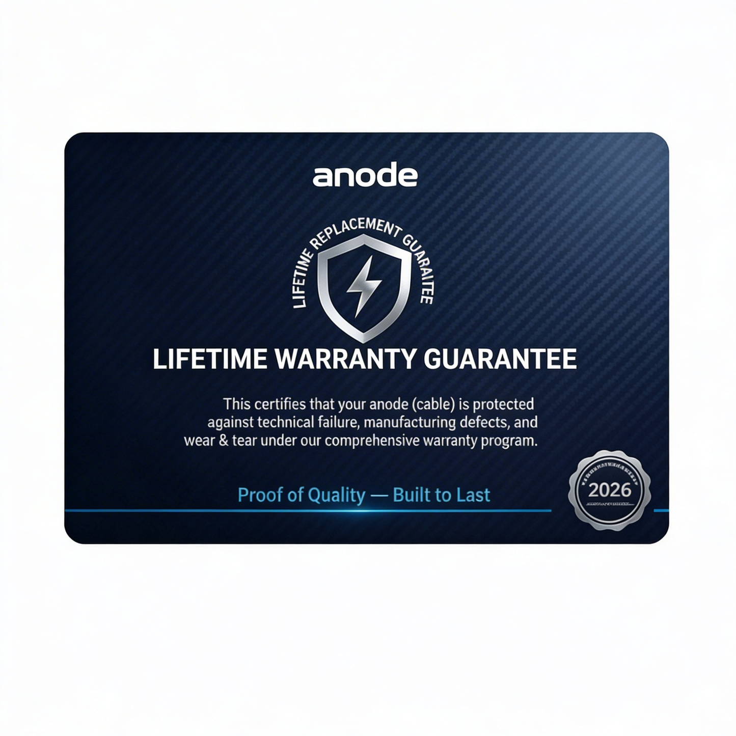 Lifetime Replacement (Per Cable)