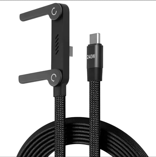 ANODE™ 240w Ultra Fast Charging Cable With Bulit-in Phone Stand