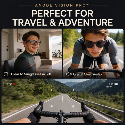 USB-C charging case for AI smart glasses with camera